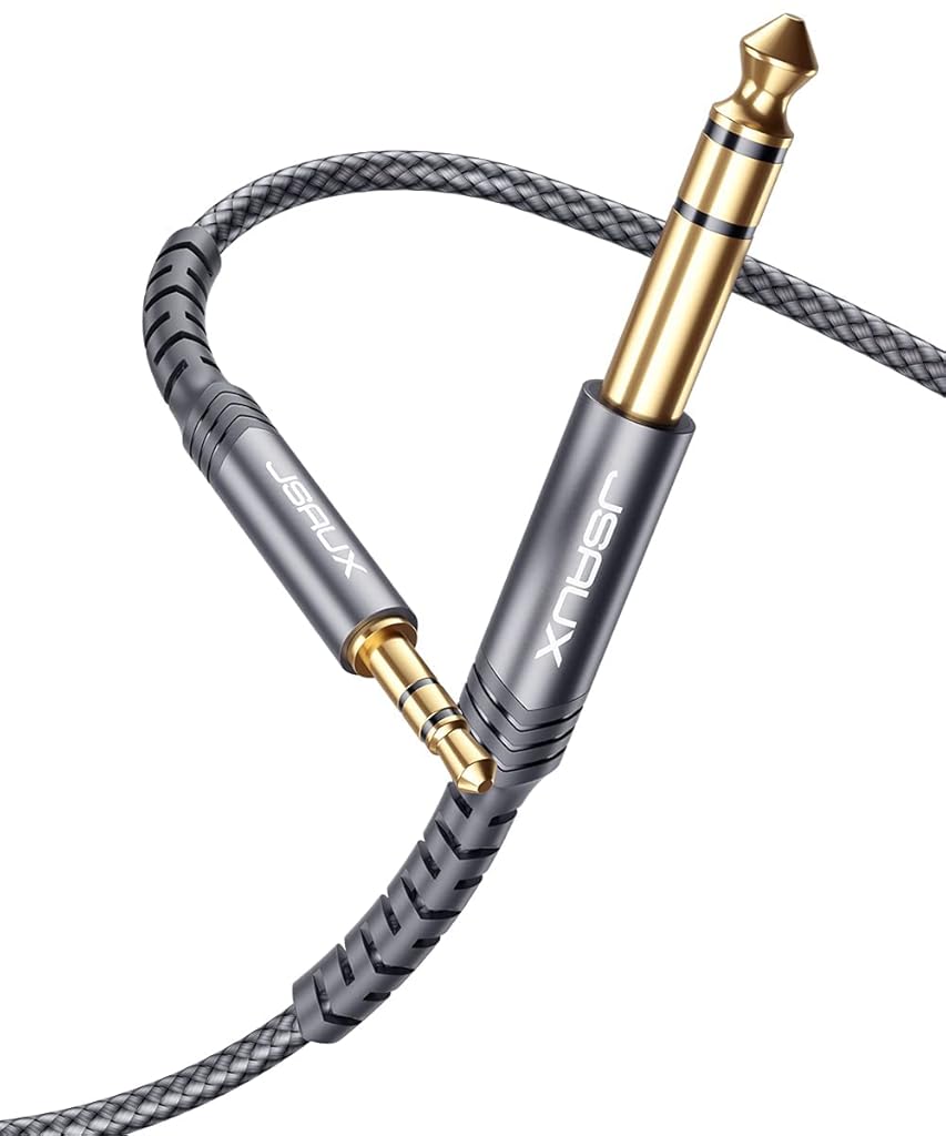 JSAUX® 3.5mm to 6.35mm Stereo Audio Cable, 6.35mm 1/4 JSAUX® 3.5mm to 6.35mm Stereo Audio Cable, 6.35mm 1/4
